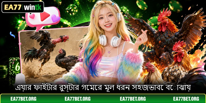এয়ার ফাইটার রুস্টার গেমের মূল ধরন সহজভাবে বোঝায়