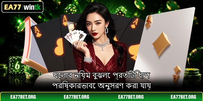 খেলার নিয়ম বুঝলে প্রতিটি ধাপ পরিষ্কারভাবে অনুসরণ করা যায়