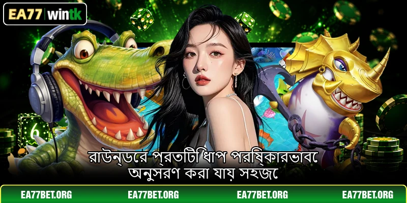 রাউন্ডের প্রতিটি ধাপ পরিষ্কারভাবে অনুসরণ করা যায় সহজে